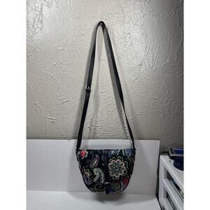 Vera Bradley Slim Saddle Bag Kiev Paisley Purse Tote‎ Crossbody Wallet Set